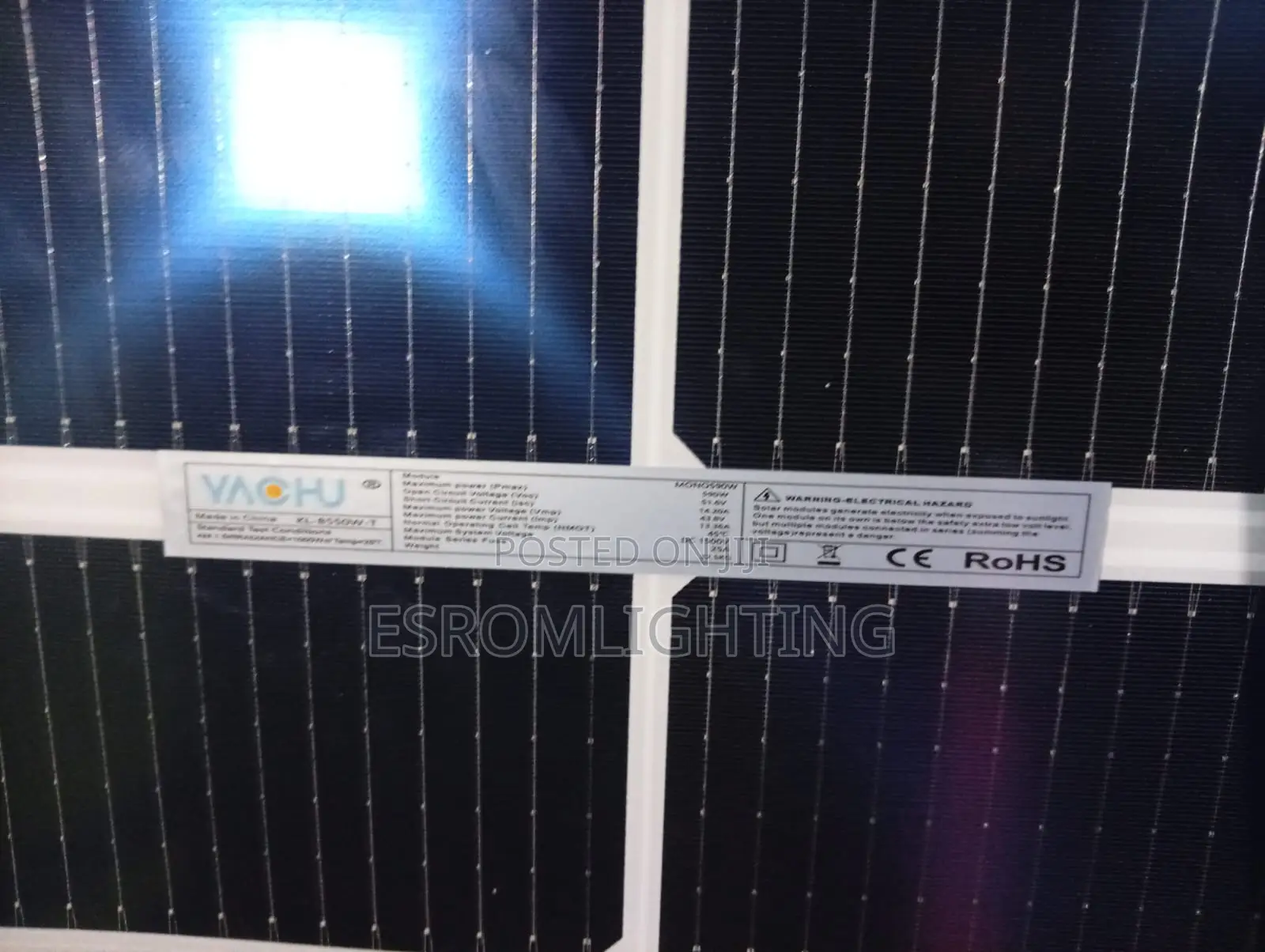 YACHU 590W Monocrystalline Solar Panel – KES 11,300/