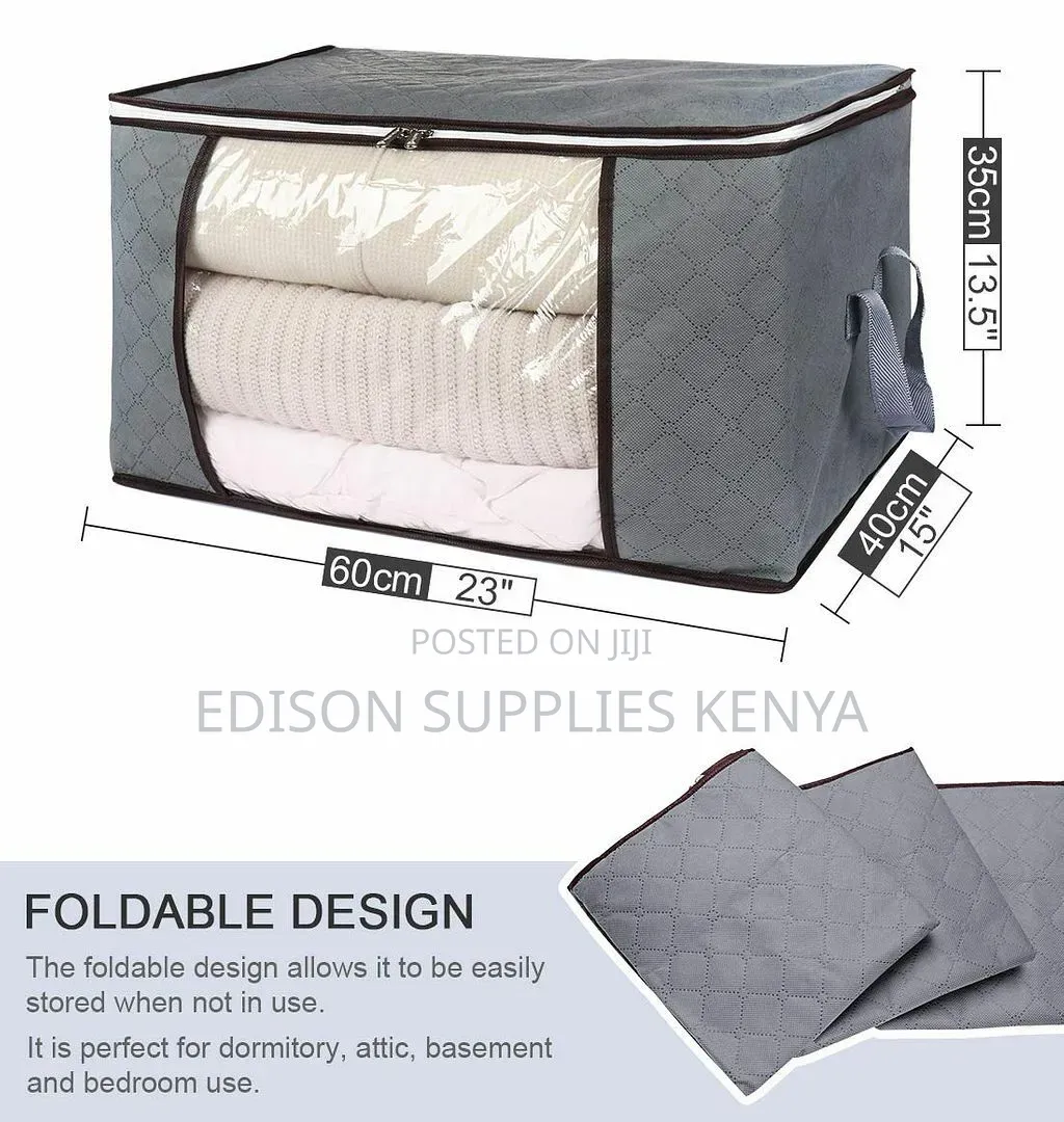 Foldable Clothes Storage Organizer for Duvets, Sheets,Moisture Proof