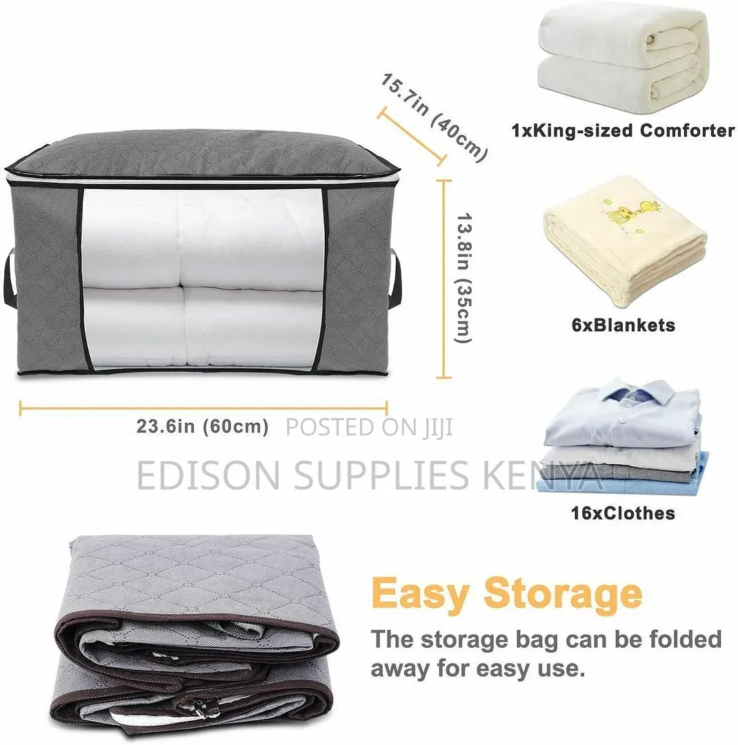 Foldable Clothes Storage Organizer for Duvets, Sheets,Moisture Proof