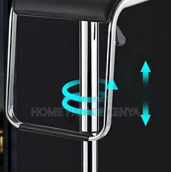 Bar Stool: Silver and White Height Neta Bar Chair