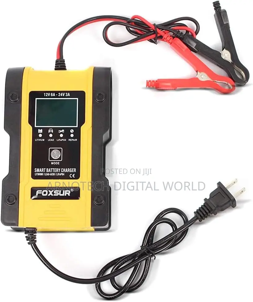 Car Battery Charger 24v/12v 6A Universal Lithium Lifepo4 Lead Acid