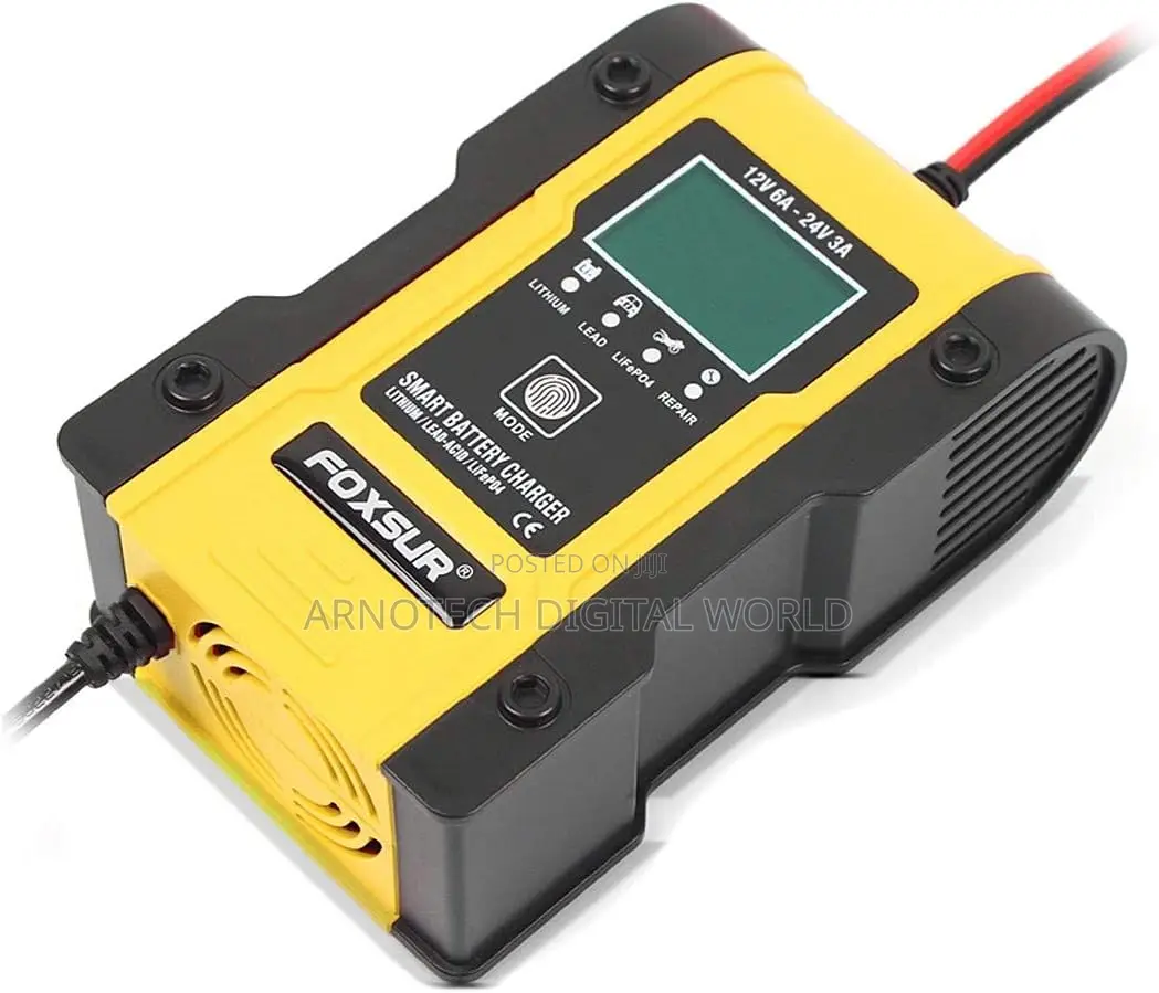 Car Battery Charger 24v/12v 6A Universal Lithium Lifepo4 Lead Acid