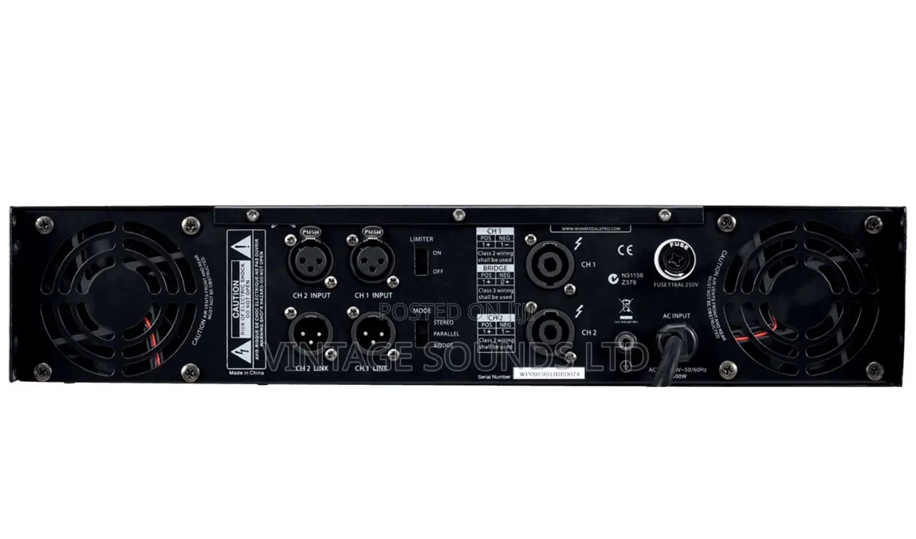 Wharfedale Pro CPD2600 2600W Professional Power Amplifier