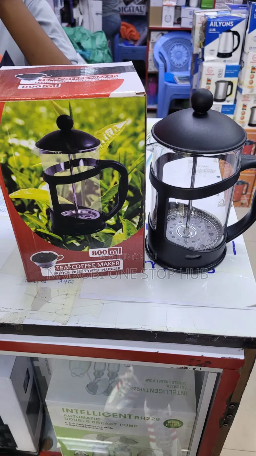 800ml French Press Tea Coffee Maker