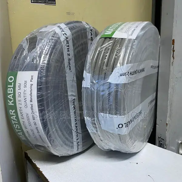 Twin Earth Electrical Cable - 90m Roll 2.5mm