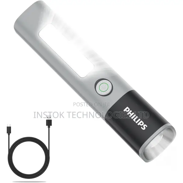 PHILIPS 1200mAh Rechargeable Flashlight 200 Lumens