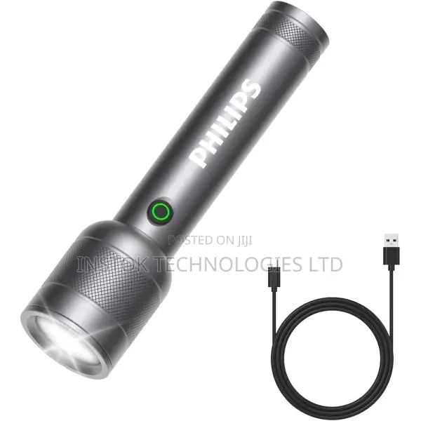 PHILIPS 2200mAh Rechargeable Flashlight 910 Lumens