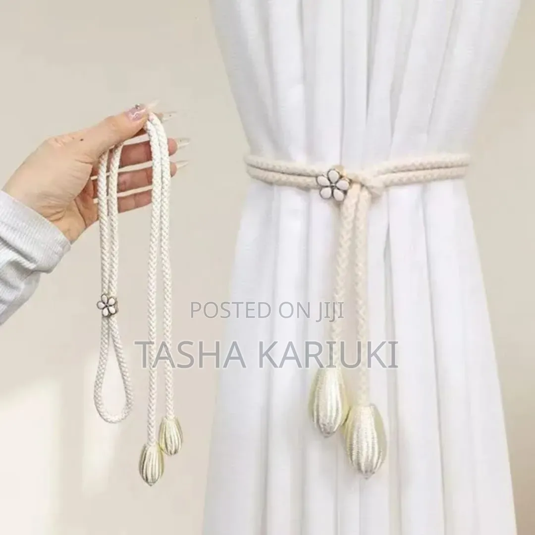 Modern Eco Friendly Fabric Adjustable Curtain Tieback Per Pair_eleg