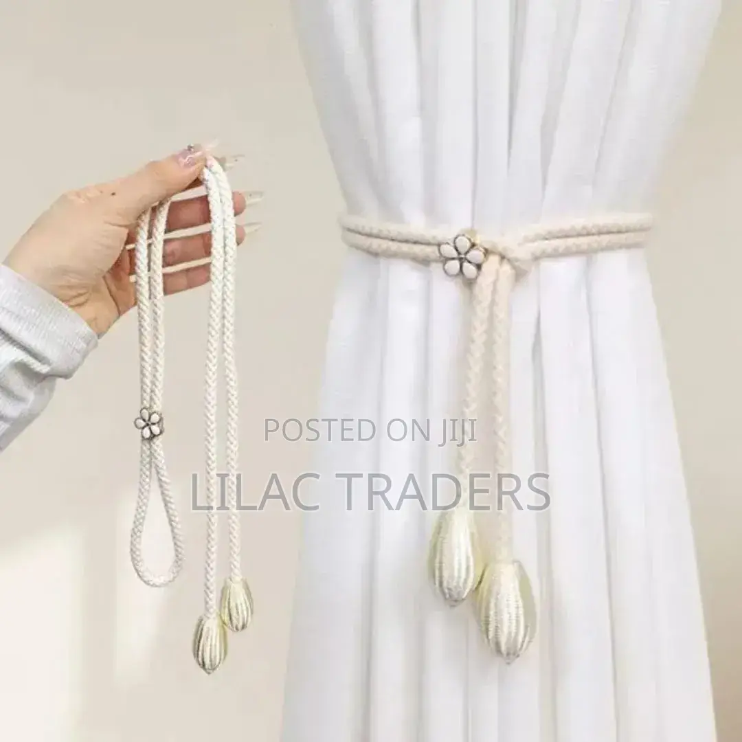 Modern Eco Friendly Fabric Adjustable Curtain Tieback Per Pair_eleg