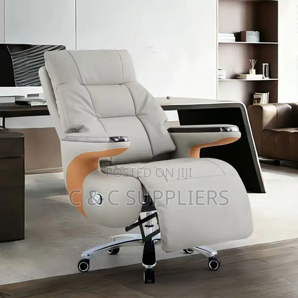 Reclining Massage Leather Office Chair.