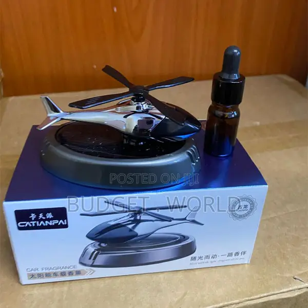 Solar Energy Car Perfume Ornament With Spinner