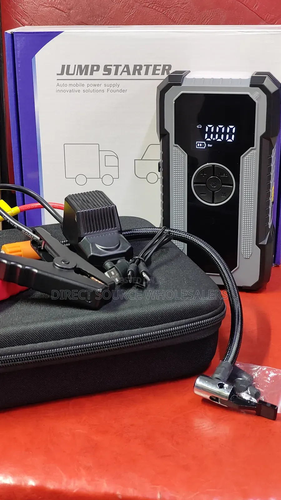 Emergency Jump Starter +Compressor Pump