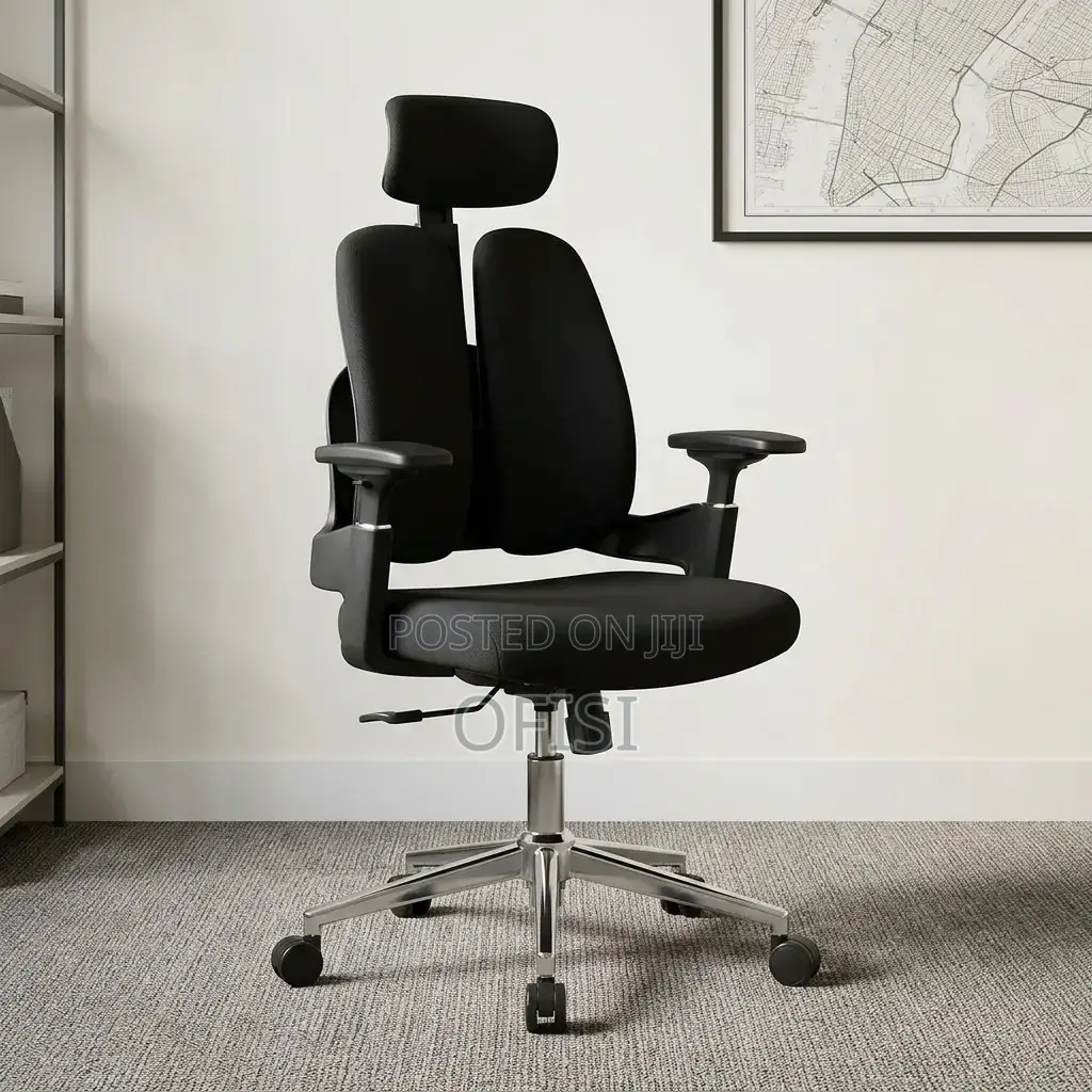 Office Chair: Office Dual Full Fabric Orthopedic Chair
