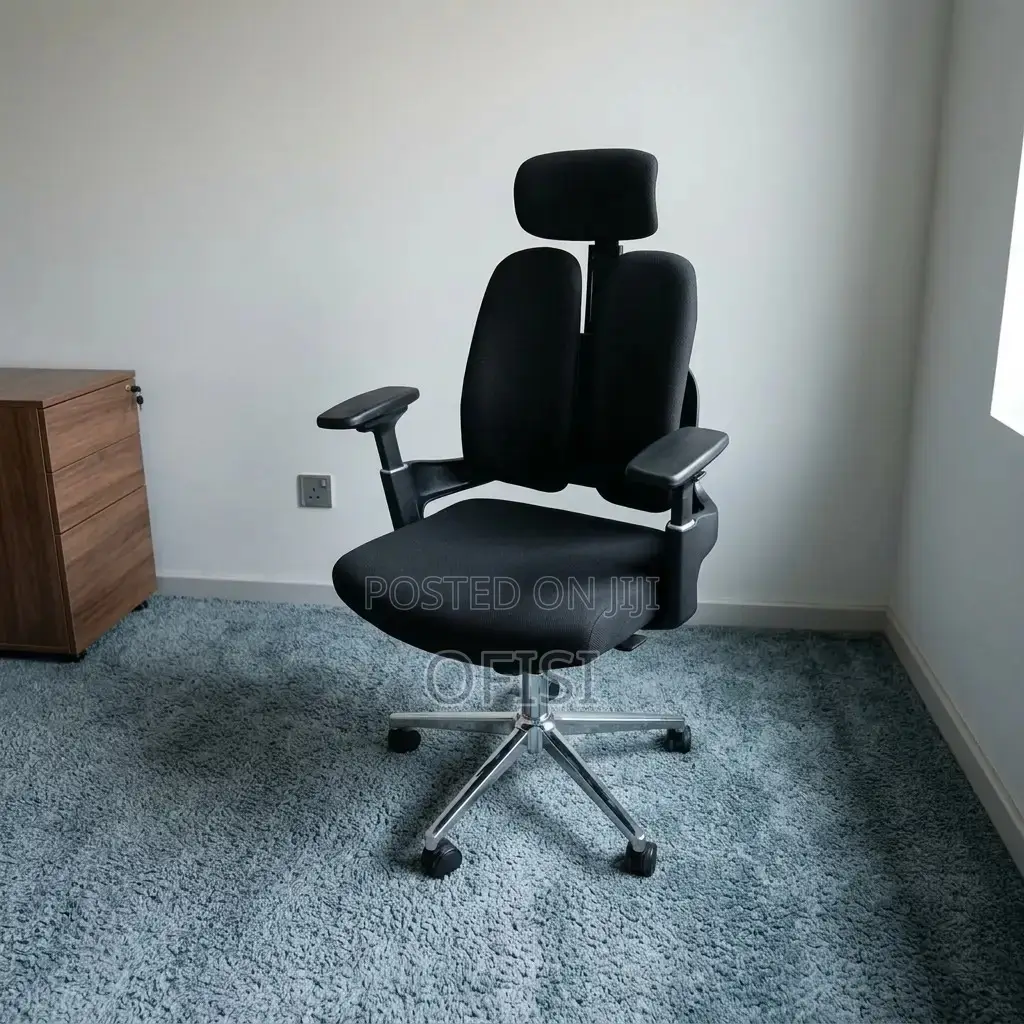 Office Chair: Office Dual Full Fabric Orthopedic Chair