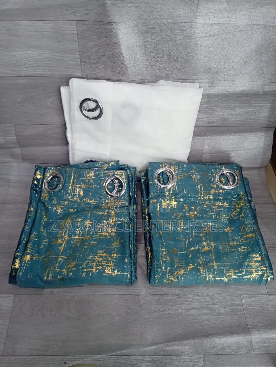 3 PC Curtains With Sheer