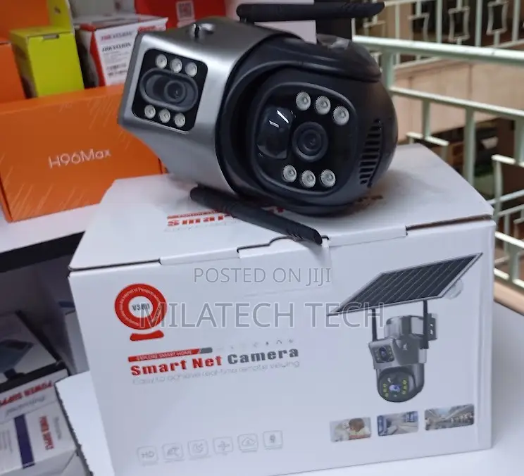 Outdoor 4G Solar CCTV – Dual Lens PTZ Camera With SIM Card