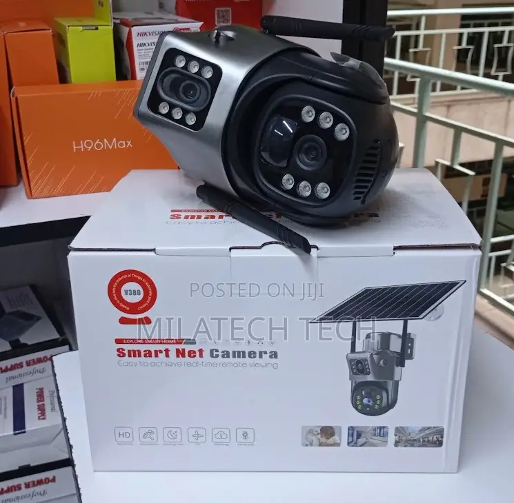 Solar 4G Security Camera – Dual Lens PTZ CCTV With Night Vision