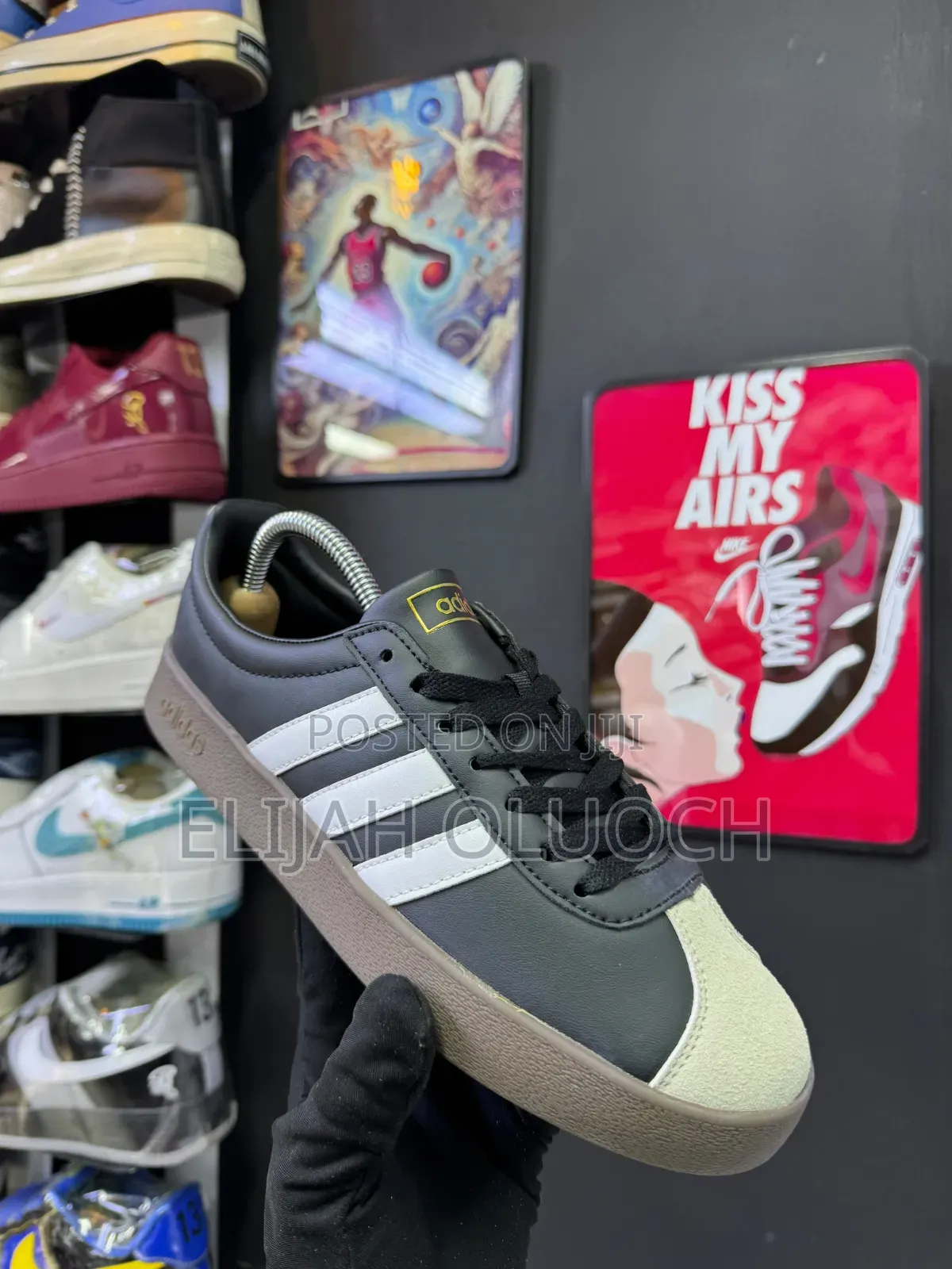 Black Adidas VL Court Base. Sizes:_38 39 40 41 42 43 44 45_