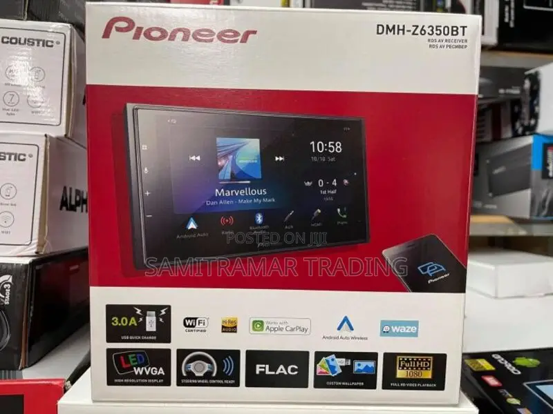 DMH-Z6350bt Pioneer 6.8" Av Hi-Res Wireless Digital Media Receiver