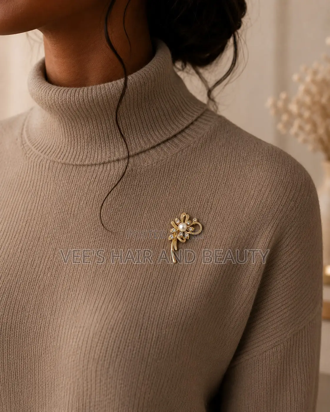 Beautiful Simple Elegant Gold Brooch Pins | Cloth Pin | Women Jewelry