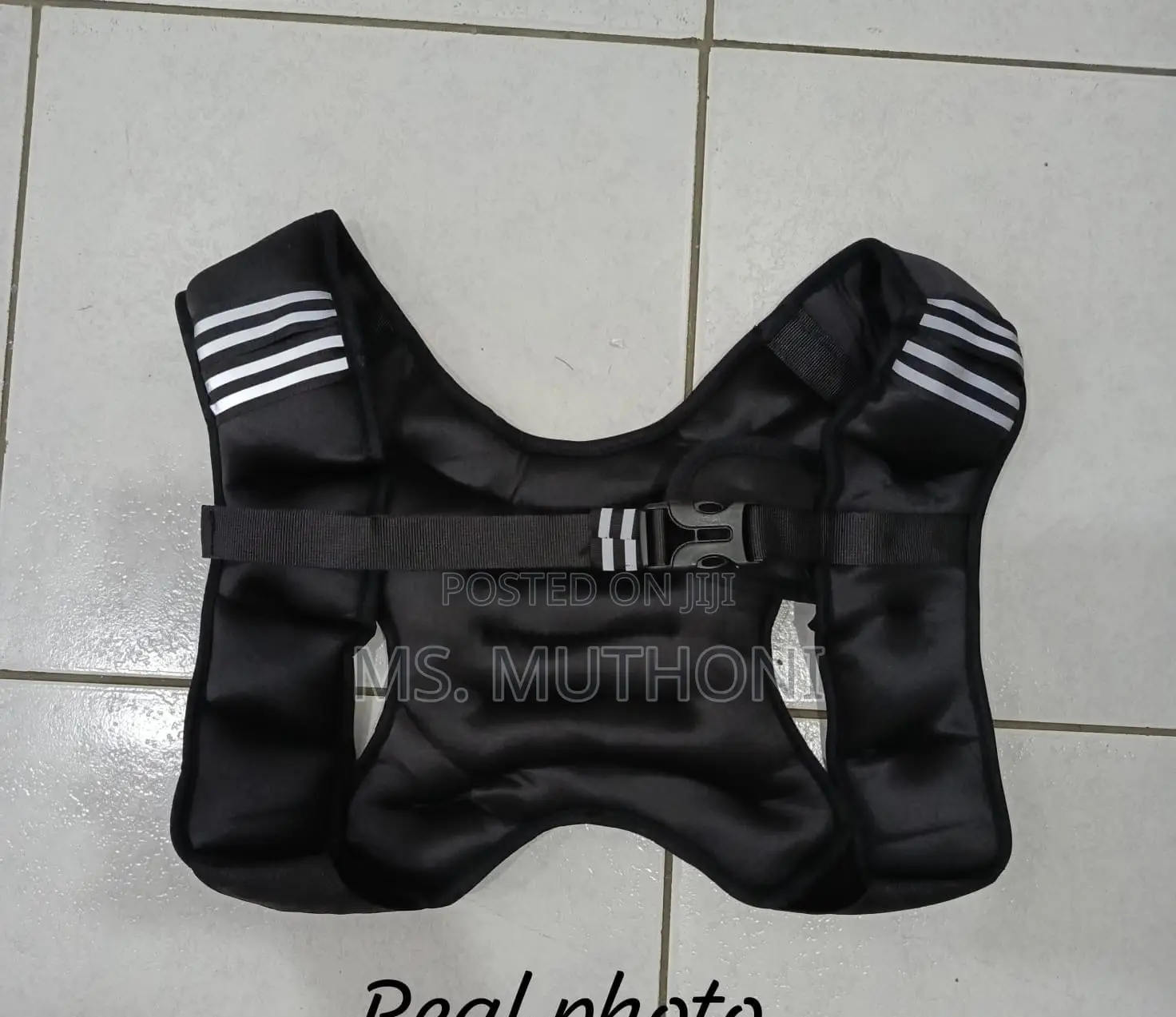2.7 KGS Black Weighted Sports Vest