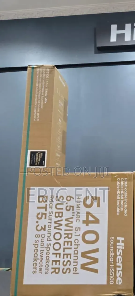 Hisense Soundbar Hs5100 540watts Now Available