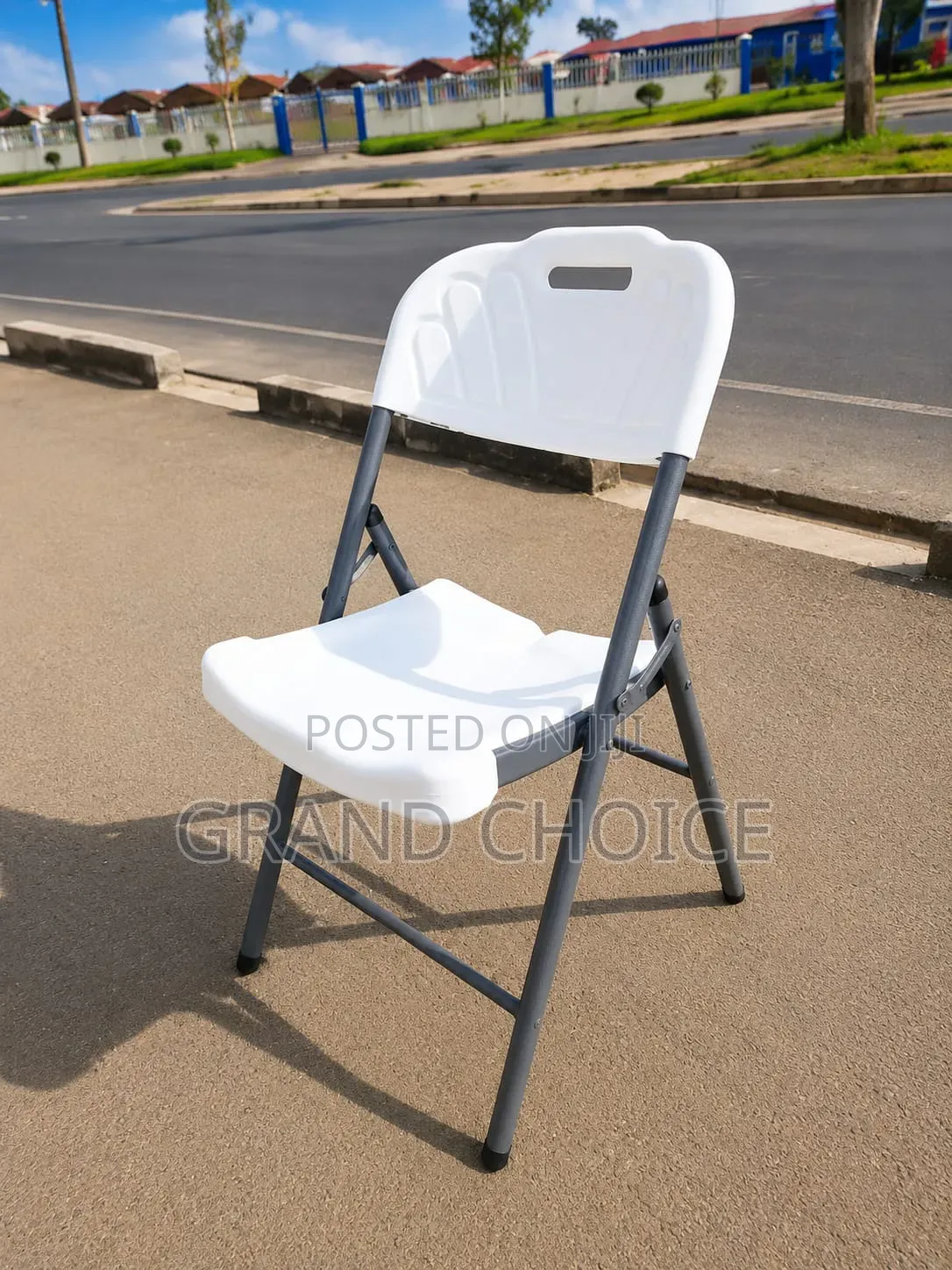White Plastic Foldable Chair -Heavy Duty