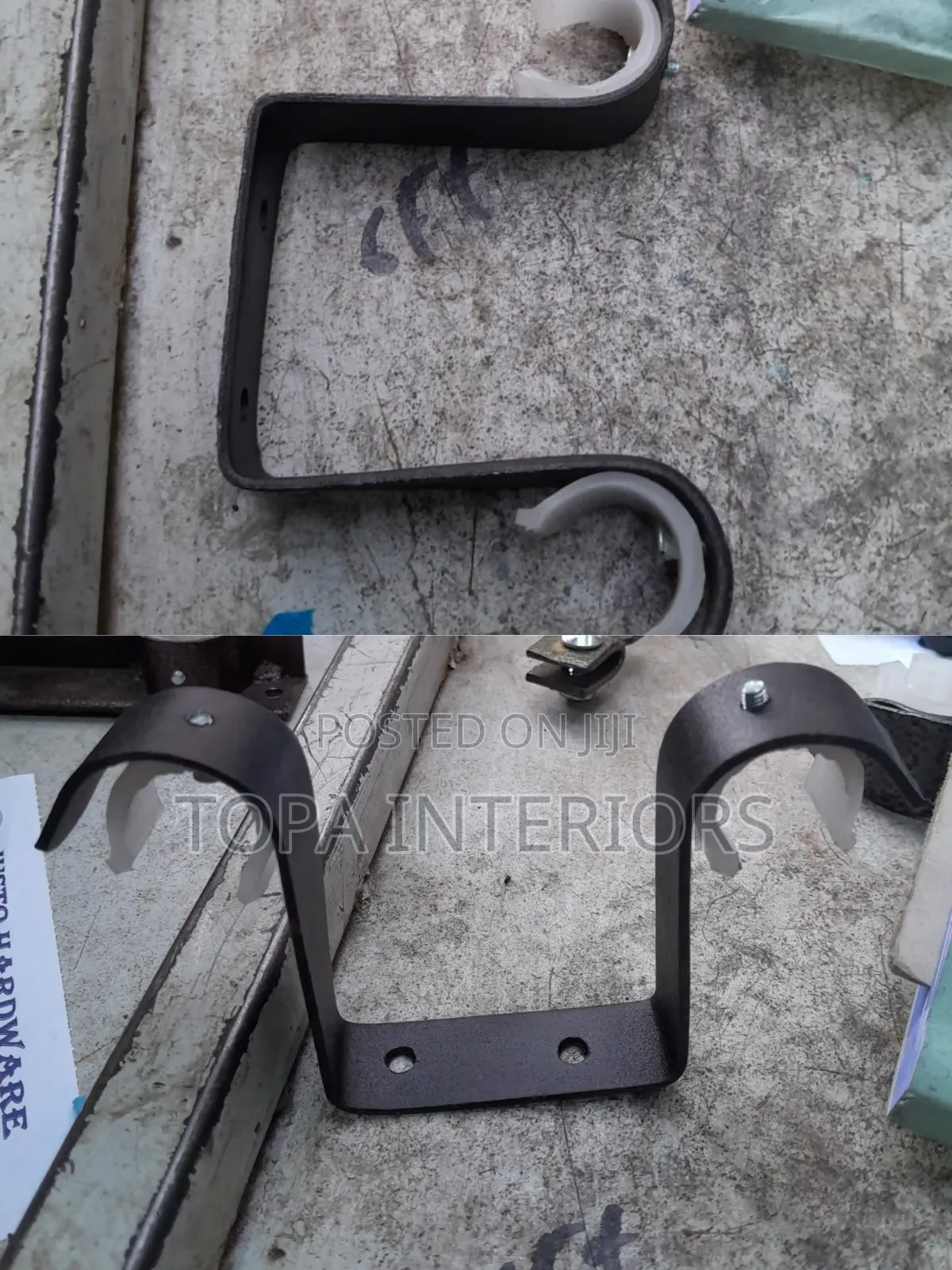 U-Shaped Ceiling Brackets for Hidden Ceiling Curtain Rods
