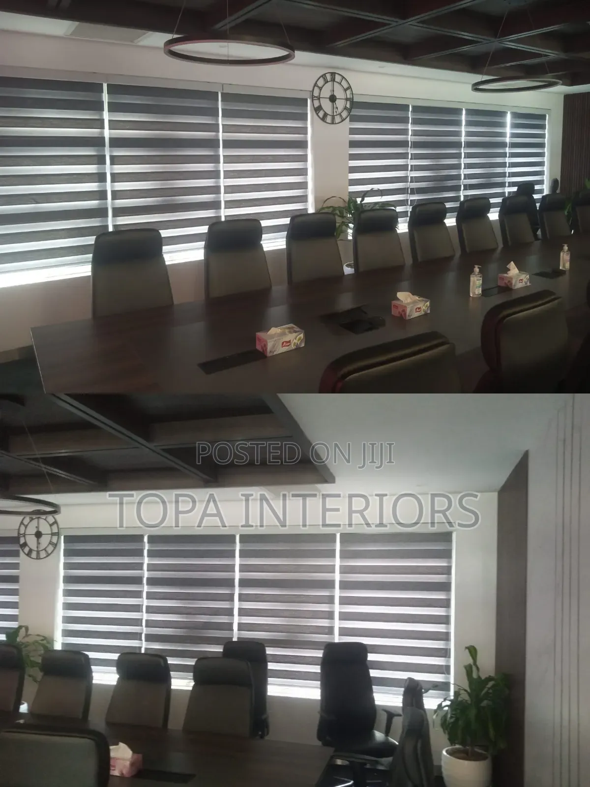 OFFICE Renovation Window Blinds That Roll Up and Down