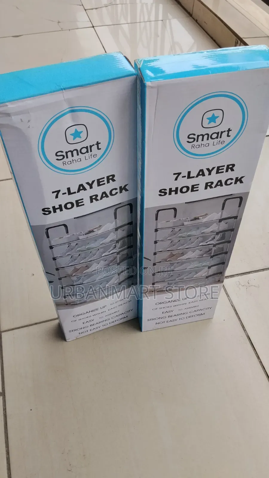Portable 7 Tier Shoe Rack Storage