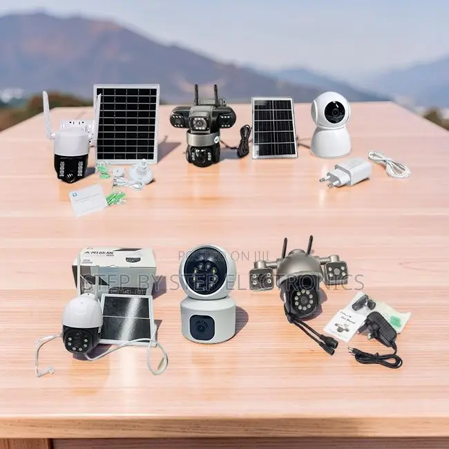 IP66 Rated 4G Wifi Rotating Dual Triple Lens Solar Cameras Wholesale