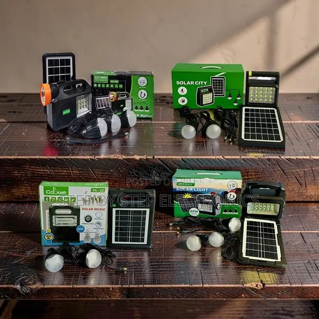 Off-Grid Friendly Portable Home Solar Lighting System Kits Led Bulbs