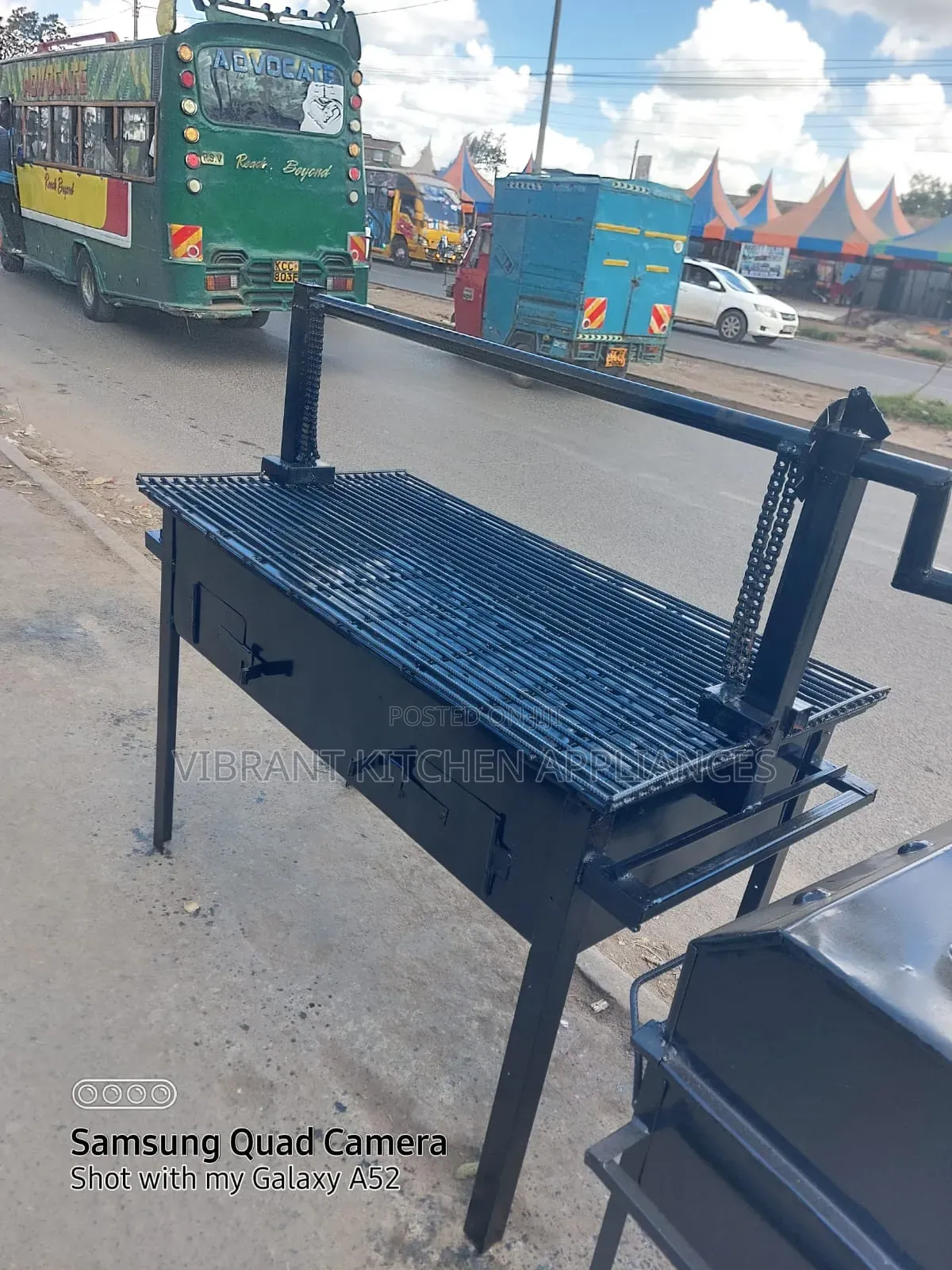 Heavy‐Duty Mild Steel Charcoal Grill