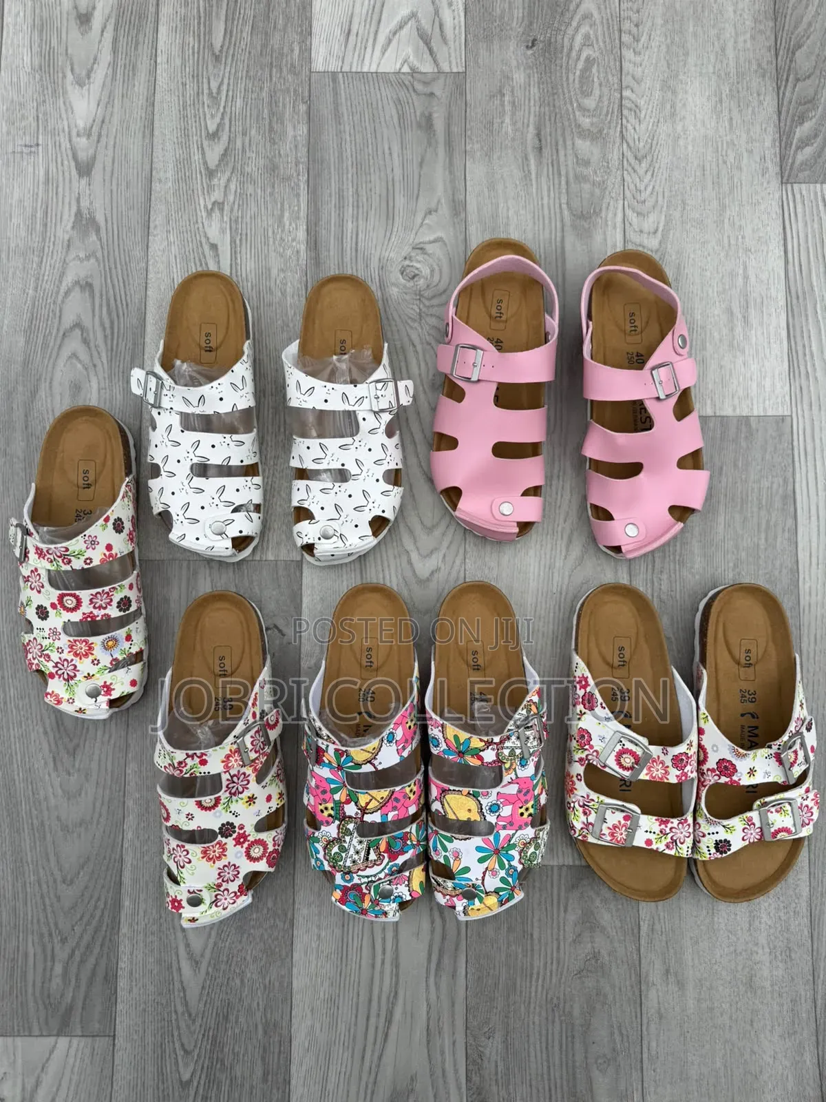 Ladies Multicolored Birkenstock Sandals