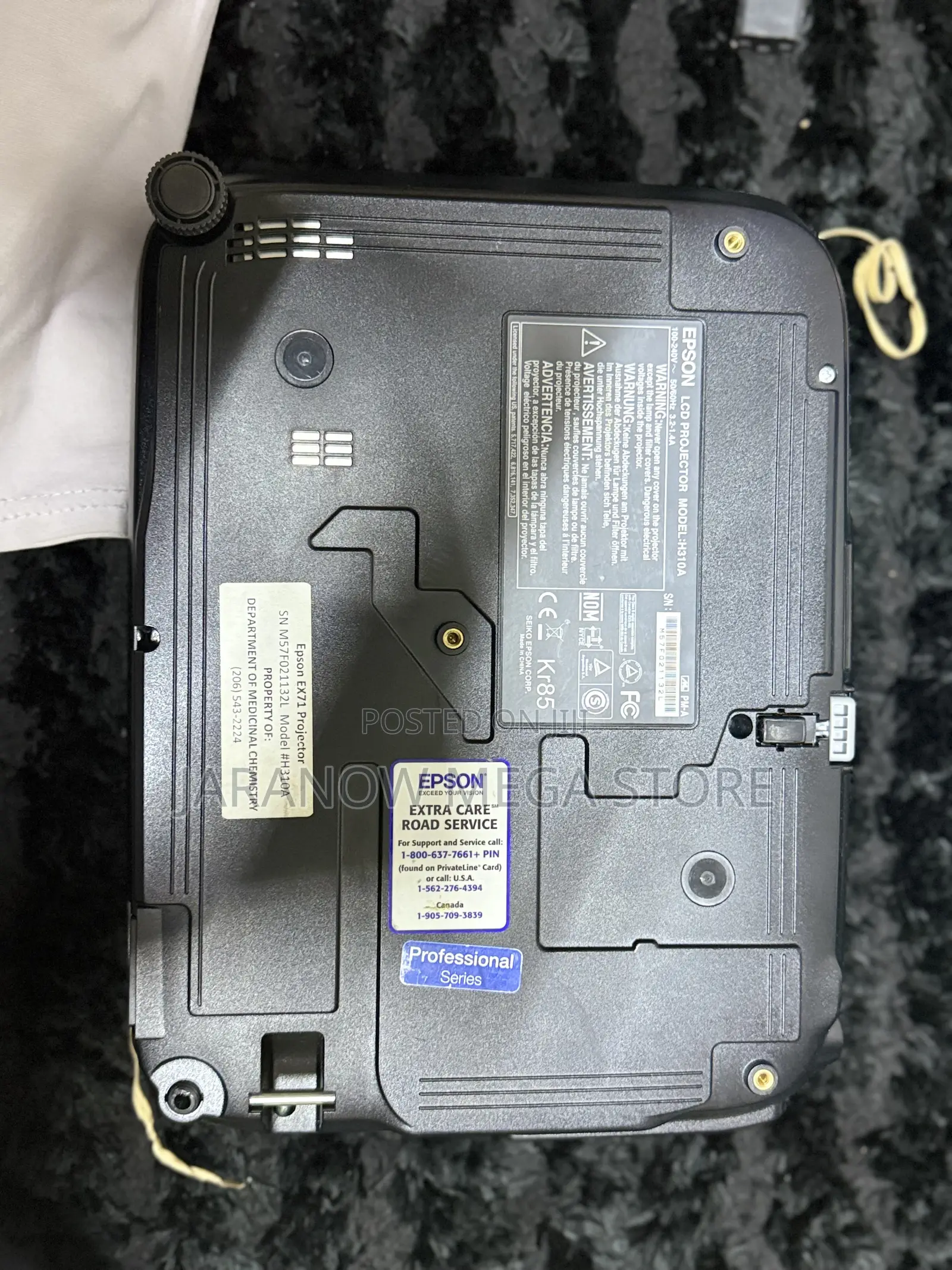 Epson EX71 LCD Projector, Model H313A