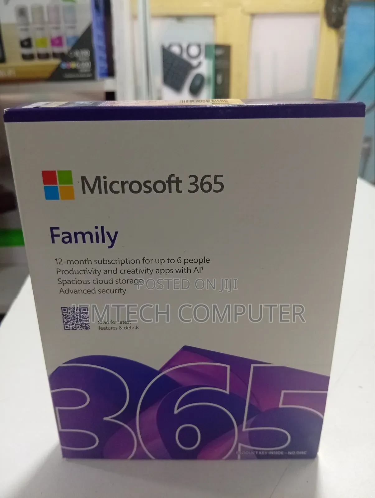 Microsoft Office 365 Family Co- Pilot AI-1 Year Media Less Upto 6 User