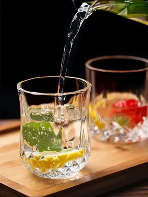 6pcs Short Diamond Glasses Set