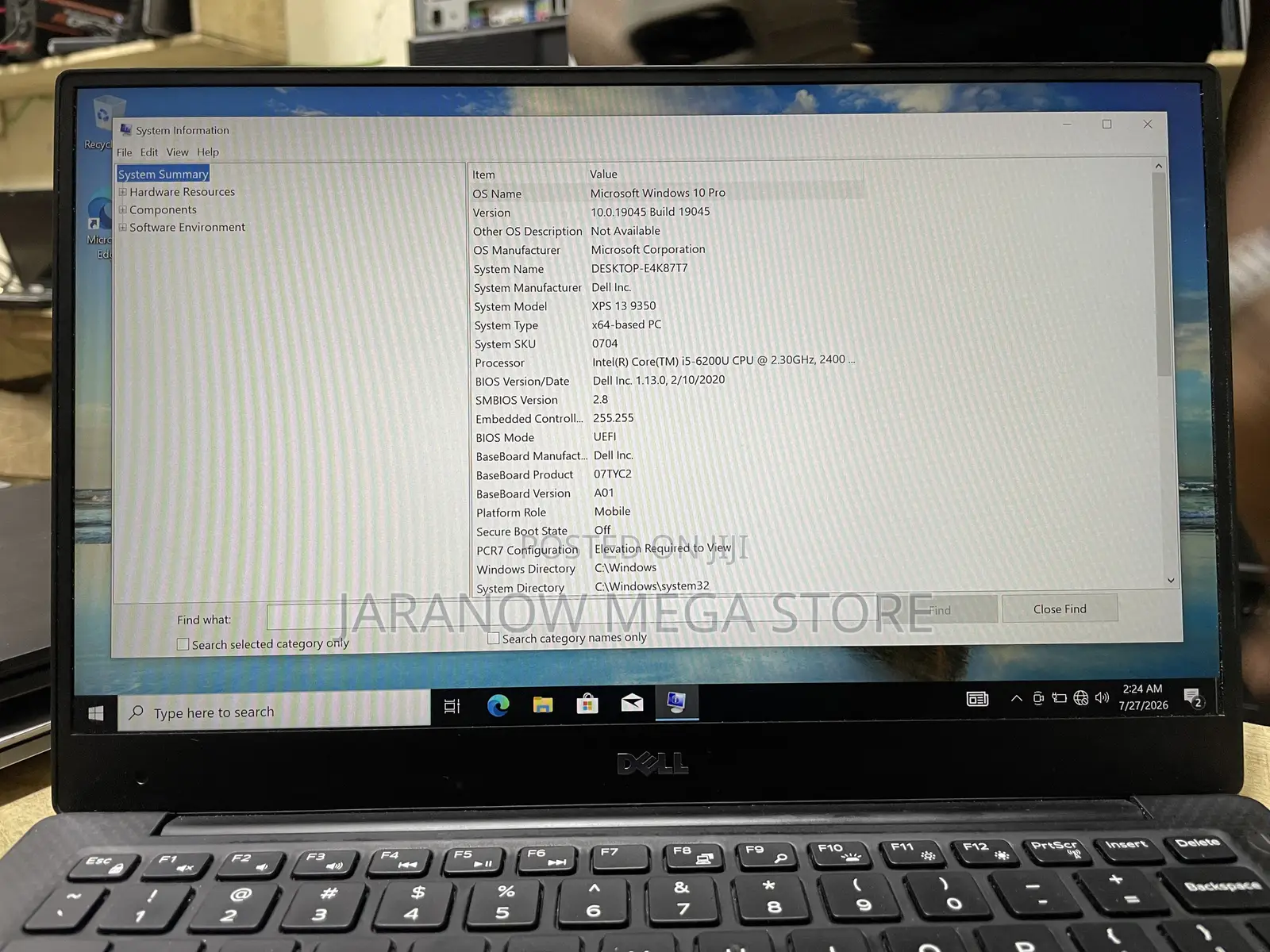Laptop Dell XPS 13 9350 8GB Intel Core i5 SSD 128GB