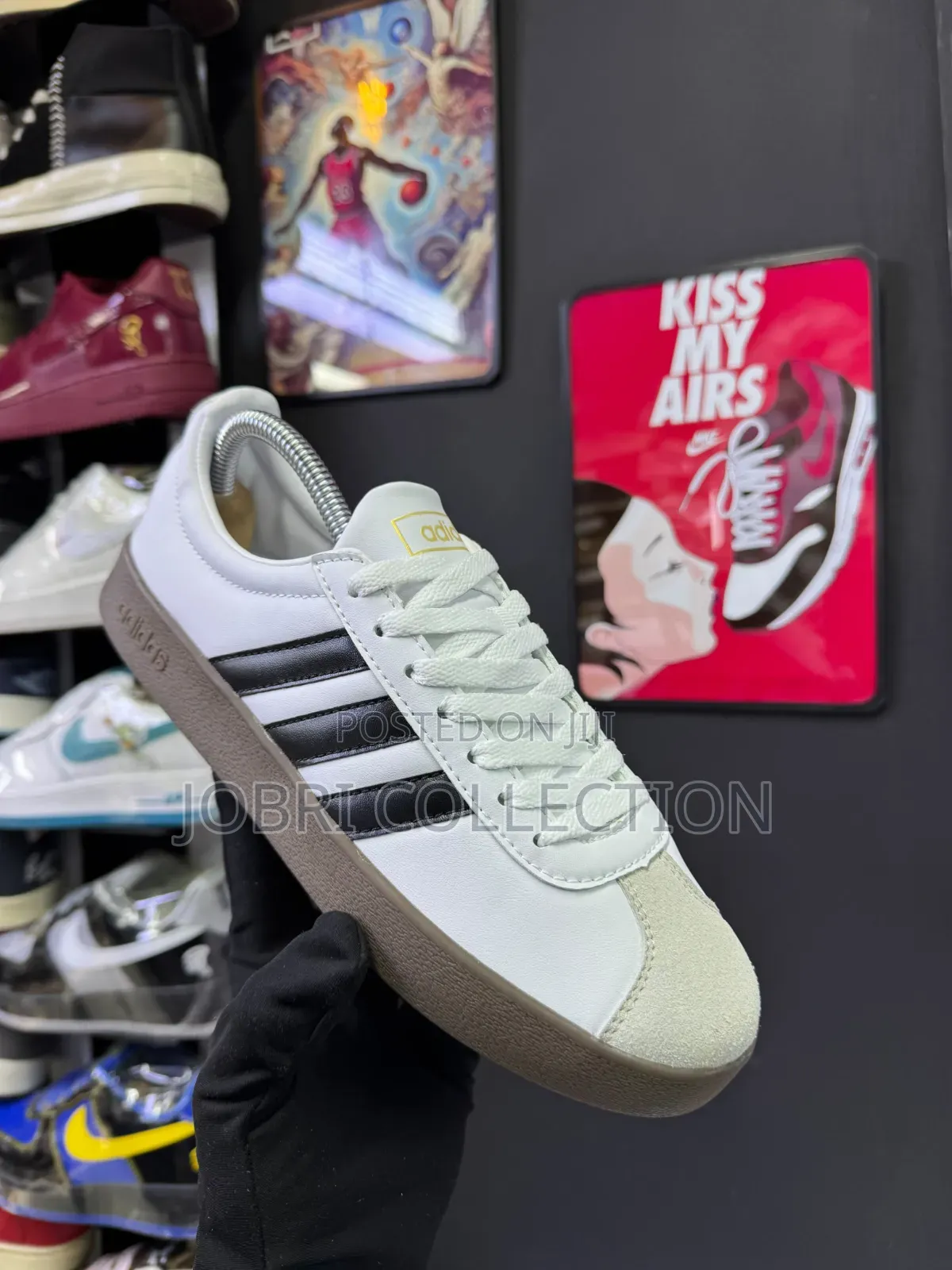 White Adidas VL Court Base Sneakers
