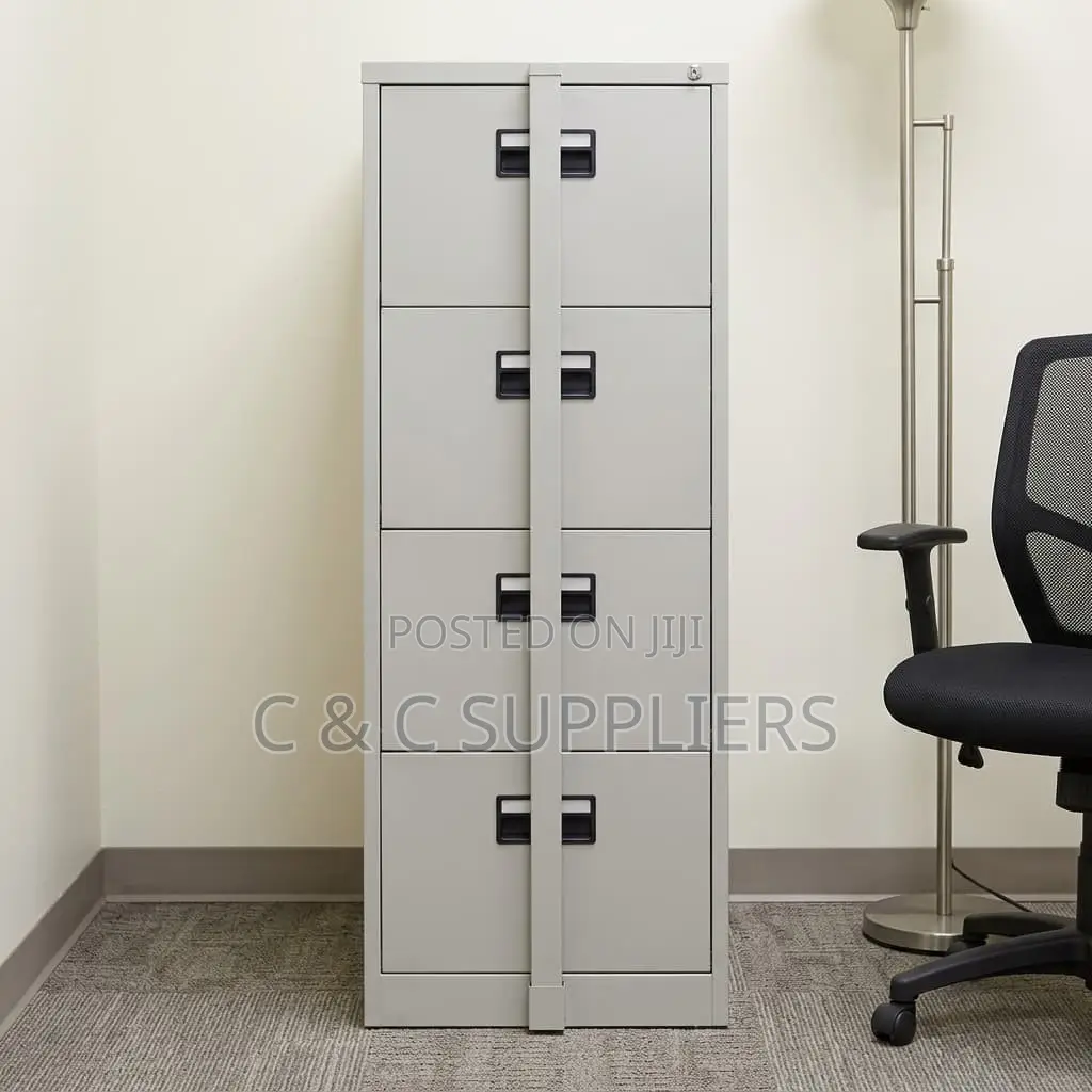 4-Drawer Cabinet With Security Bar