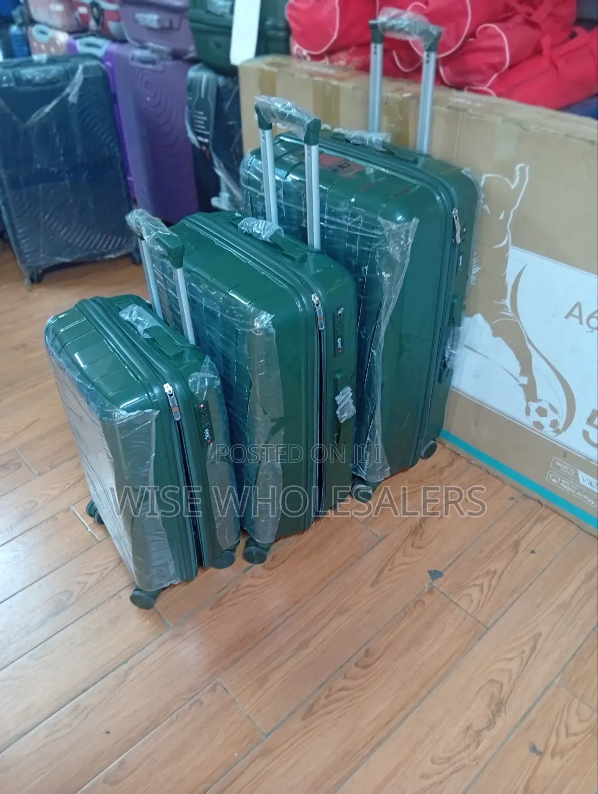 Fashion 3 in 1 Unbreakble Laxurious Rubber Suitcase Travel Bag