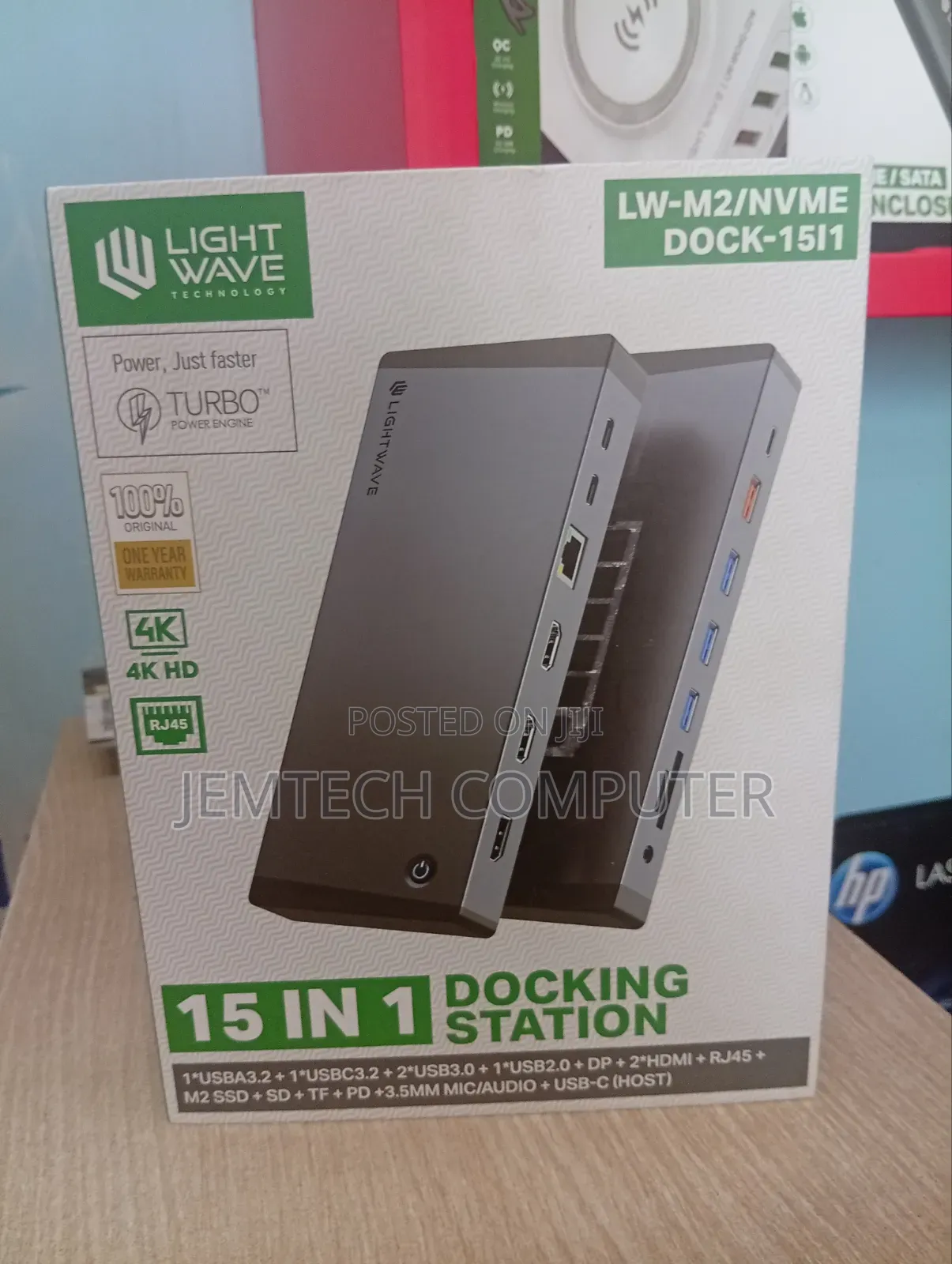 Lightwave LW-M2/NVME 15-in-1 USB-C/Thunderbolt Docking Station