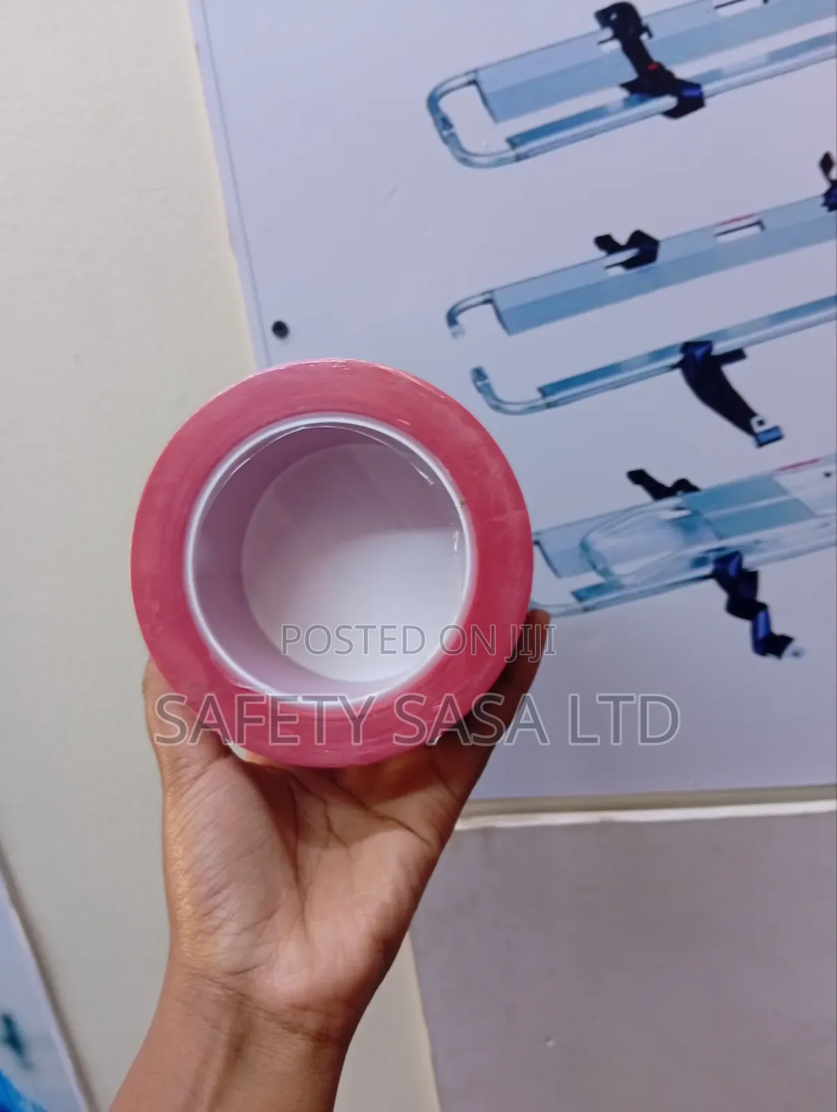 PVC Floor Marking Caution Red Hazard Lane Adhesive Tape