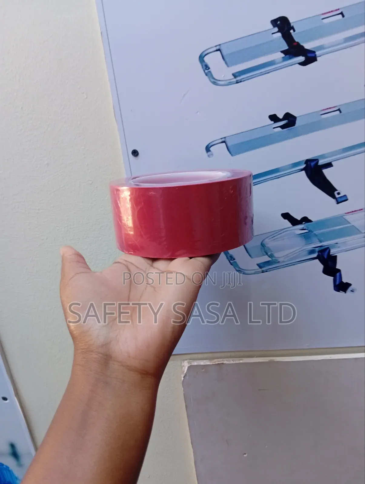 PVC Floor Marking Caution Red Hazard Lane Adhesive Tape