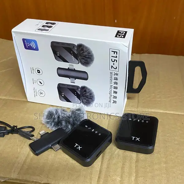 Noise Cancellation, 20M Long Range Lavalier Mic F11-2 Wireless F11-2
