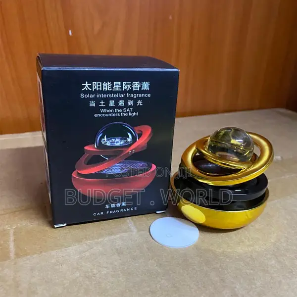 Globe Solar Powered Rotating Essential Oil Car Air Freshener