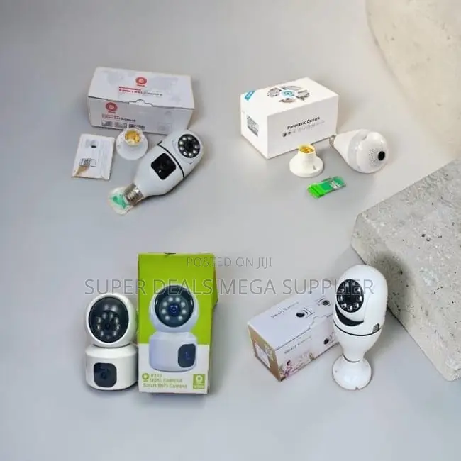 Advanced Rotating Single Dual Lens Wifi Bulb Cameras-Wholesale Price