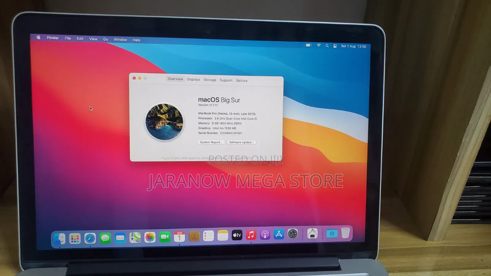 Laptop Apple MacBook Pro 8GB Intel Core i5 SSD 500GB