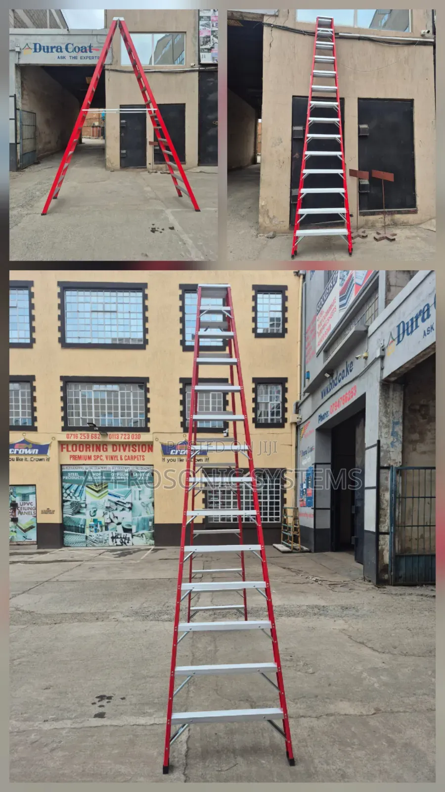 Double-Sided Fibreglass Step Ladder