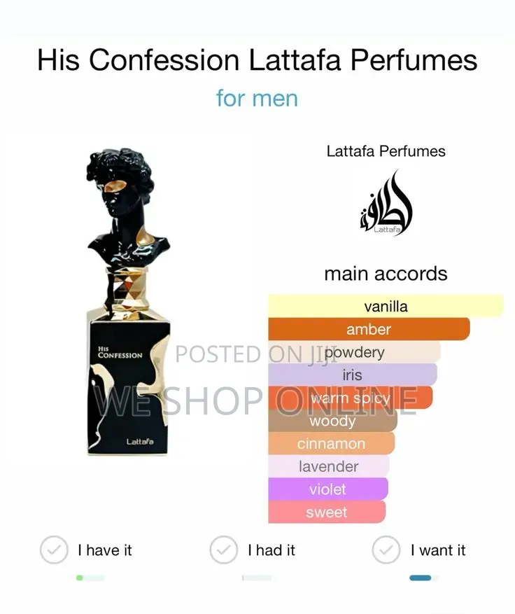 Lattafa's His Confession